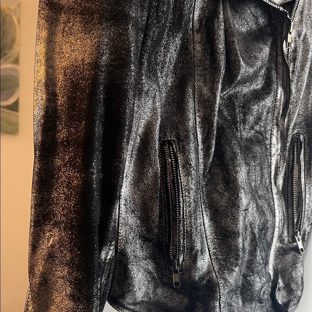 Muubaa Silver Metallic Women's Jacket - Picture 3 of 6